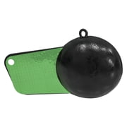 Extreme Max 3006.9091 Coated Pancake Downrigger Weight - 10 lbs. with Green Flash