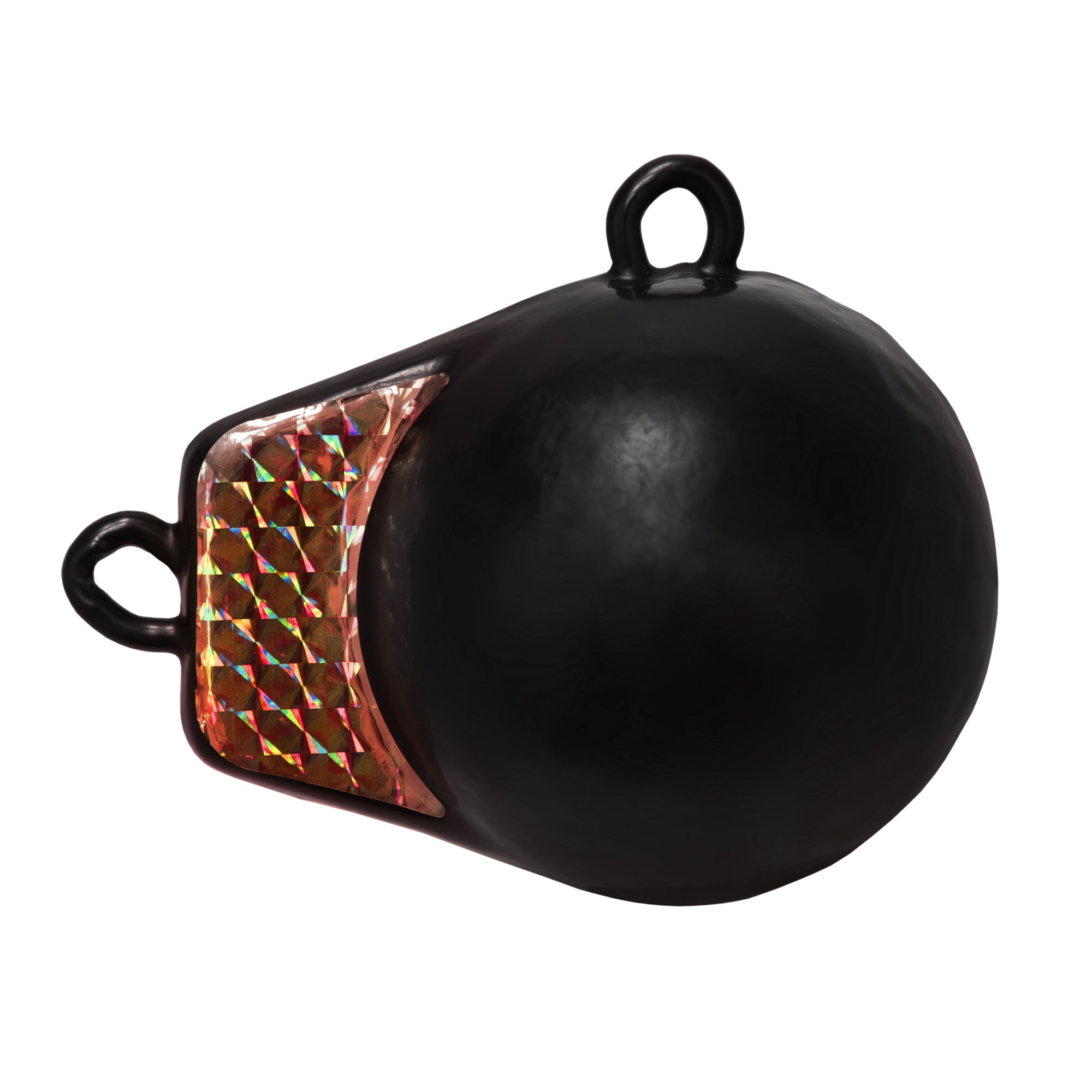 Extreme Max 3006.9237 Coated Ball-with-Fin Downrigger Weight - 3 lbs. with Red Flash