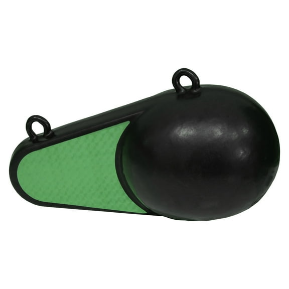 Extreme Max 3006.9264 Coated Keel-Style Downrigger Weight - 3 lbs. with Green Flash
