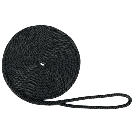 Extreme Max 30062015 BoatTector Solid Braid MFP Dock Line - 1/2 x 20 Black 1/2X