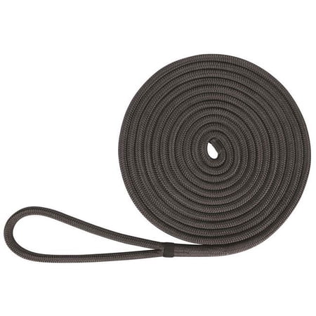 Extreme Max 30062135 BoatTector Double Braid Nylon Dock Line - 5/8 x 25 Black 5