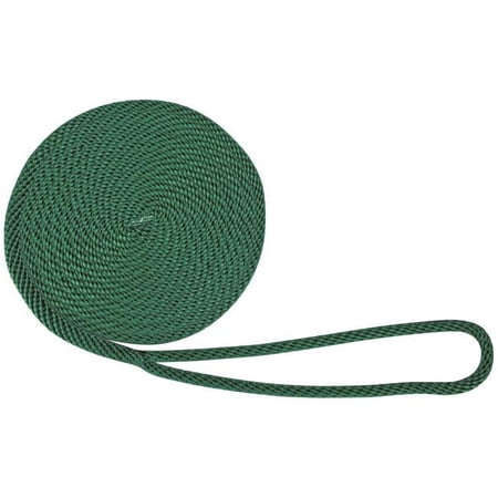 Extreme Max 30062332 BoatTector Solid Braid MFP Dock Line - 3/8 x 15 Forest Gre
