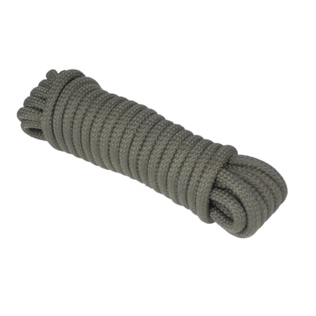 Extreme Max 3008.0409 16-Strand Diamond Braid Utility Rope - 1/4" x 25', OD Green