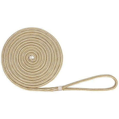 Extreme Max 5-8X25 W-G DB 0.62 in. x 25 ft. Extreme Max BoatTector Double Braid Nylon Dock Line