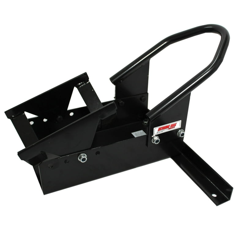 Extreme Max Motorcycle Wheel Chock with Pivoting Cradle