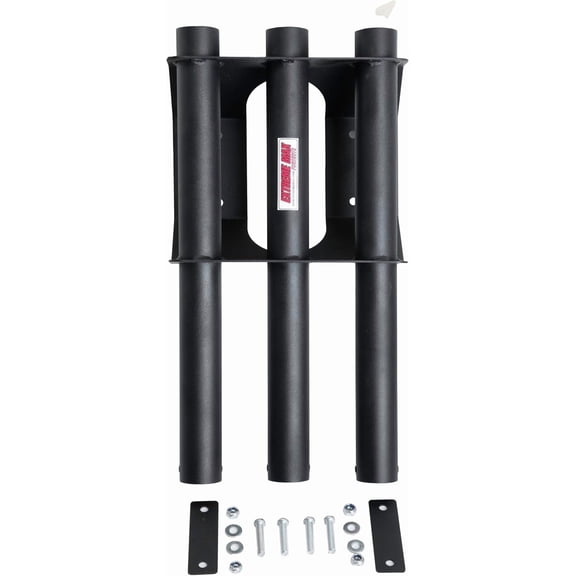 Extreme Max 5001.6359 Long Handle Tool Rack for Race Trailer, Shop, Garage, Storage - Silver - 3-Tool