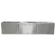thumbnail image 1 of Extreme Max 5001.6427 Diamond Plated Aluminum Overhead Cabinet for Garage, Shop, Enclosed Trailer - 72", Silver, 1 of 5