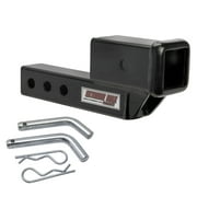 Extreme Max 5001.6507 Solid Shank Receiver Extension - 2" Rise, Includes Two Hitch Pins