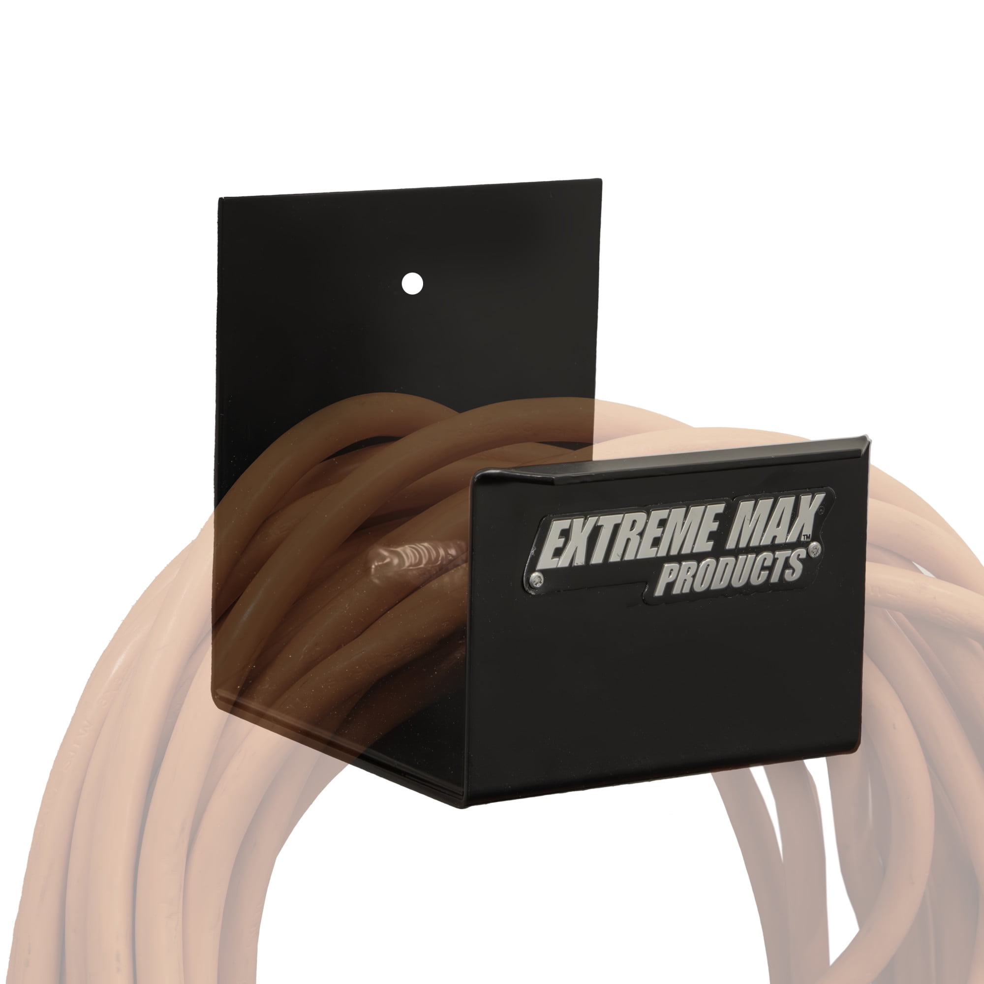 Extreme Max 5001.6564 Wall-Mount Aluminum Cord and Hose Hanger for Race Trailer, Garage, Shop, Enclosed Trailer, Toy Hauler - Black