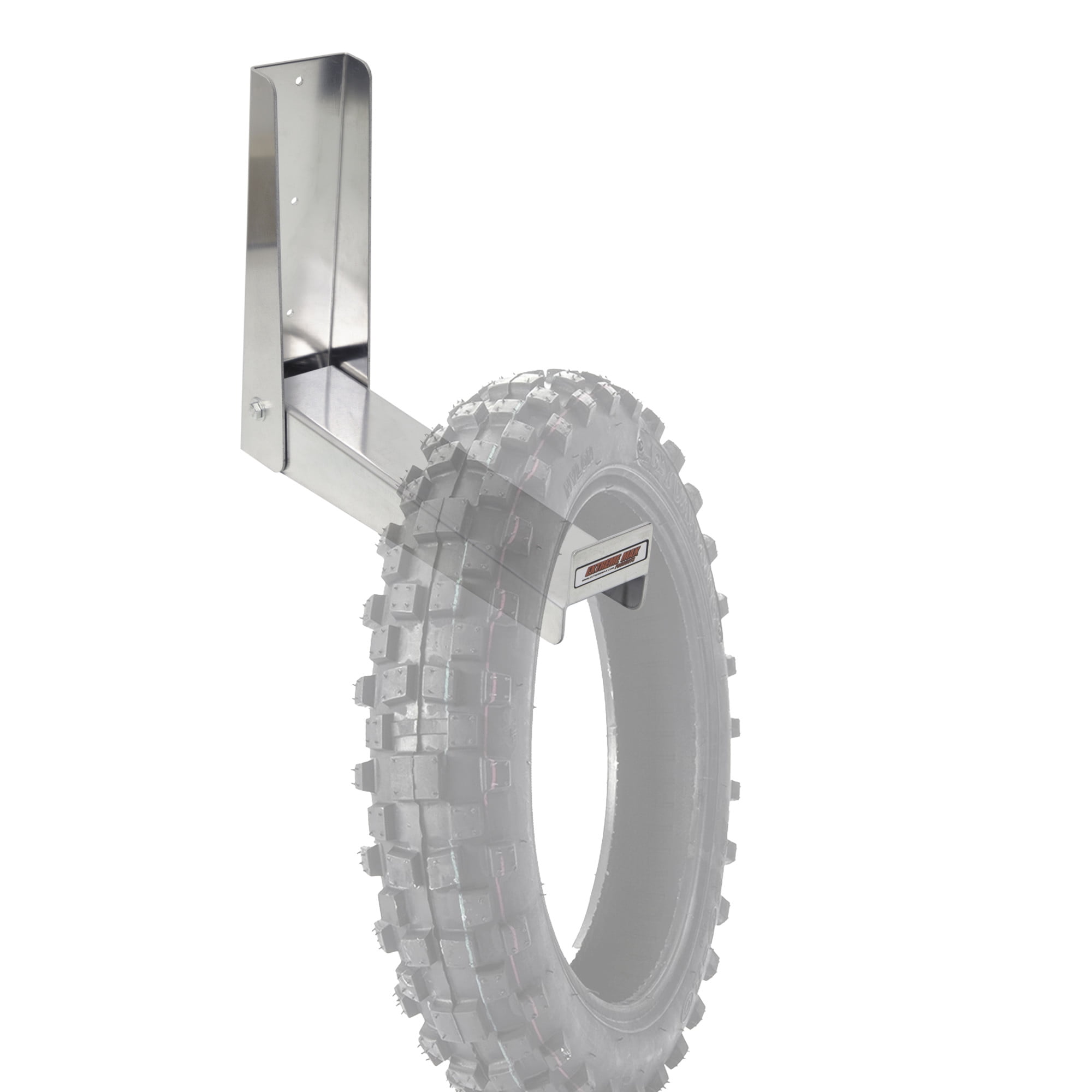 Extreme Max 5001.6672 Universal Aluminum Folding Tire & Cable Wall Hanger for Race Trailer, Garage, Shop, Enclosed Trailer, Toy Hauler - Silver