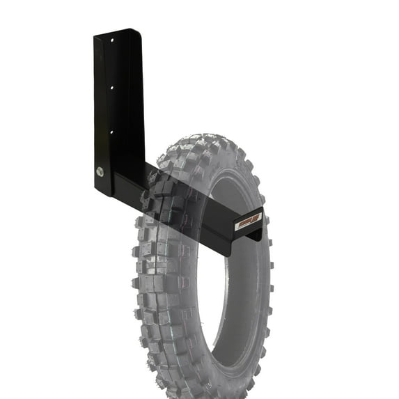 Extreme Max 5001.6675 Universal Aluminum Folding Tire & Cable Wall Hanger for Race Trailer, Garage, Shop, Enclosed Trailer, Toy Hauler - Black