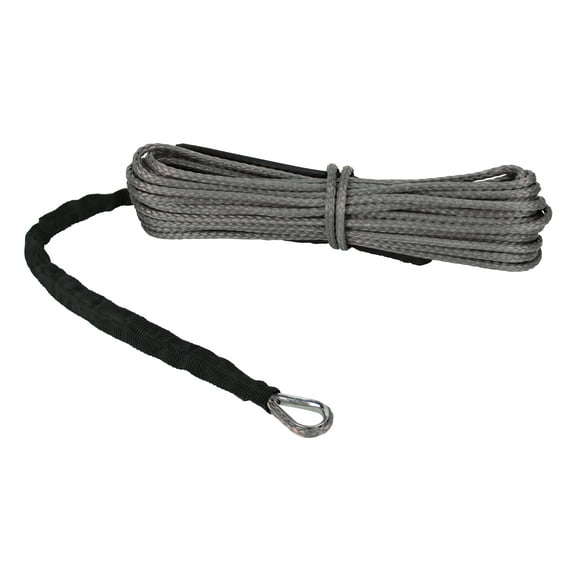 Extreme Max 5600.3081 "The Devil's Hair" Synthetic ATV/UTV Winch Rope - Gray