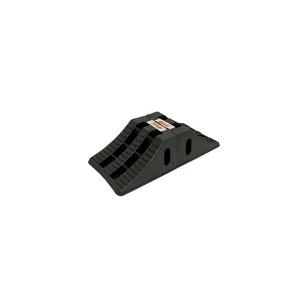 Extreme Max 5800.5852 Heavy-Duty Interlocking Wheel Chock for Tandem Axle Trailers and RVs - 9.2" x 8.2" x 4.7", Pair
