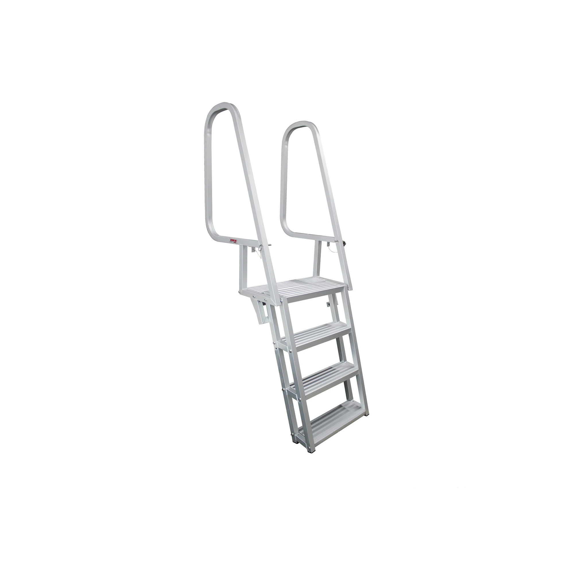 Deluxe Aluminum 4-Step Flip-Up Dock Ladder
