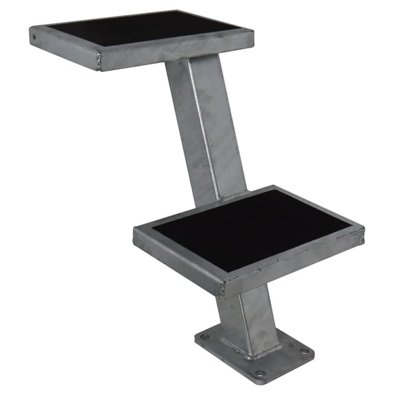 Extreme Max 3006.6812 Galvanized Trailer Tongue Step - Double, Silver