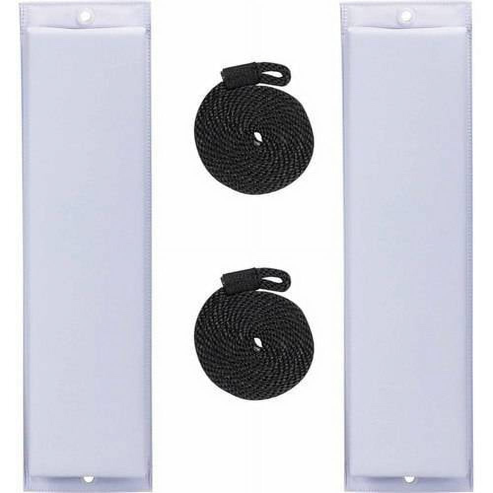 Extreme Max BoatTector Flat Fender Value 2-Pack - 26", White White Twin Pack