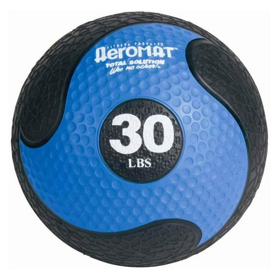 Extreme Medicine for Exercise - 10" Diameter Workout , Weighted for Exercise, Weight , Color-Coded Med Blue 30lbs