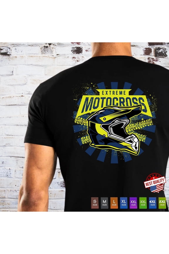 Extreme Motocross Tee Racing MX Shirt Motor Dirt Bike Racer Speedway Motorcycle