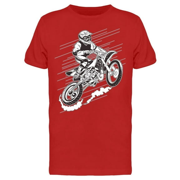Extreme Motorcross Rider T-Shirt Men -Image by Shutterstock, Male Small
