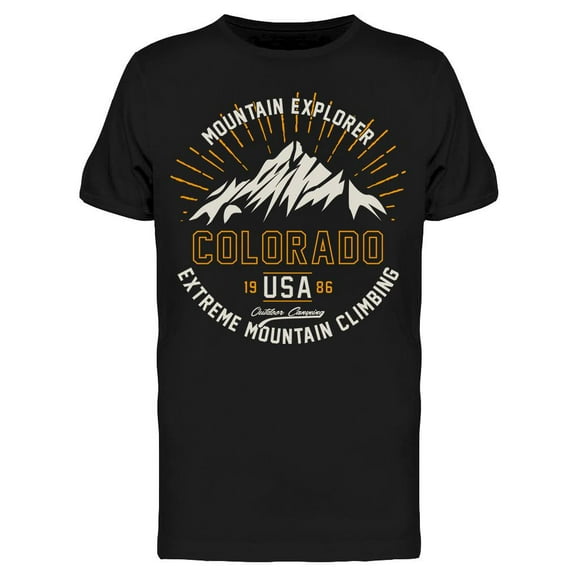 Extreme Mountian Climbing T-Shirt Men -Image by Shutterstock, Male Large