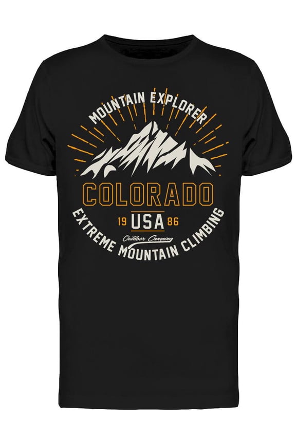 Extreme Mountian Climbing T-Shirt Men -Image by Shutterstock, Male x-Large