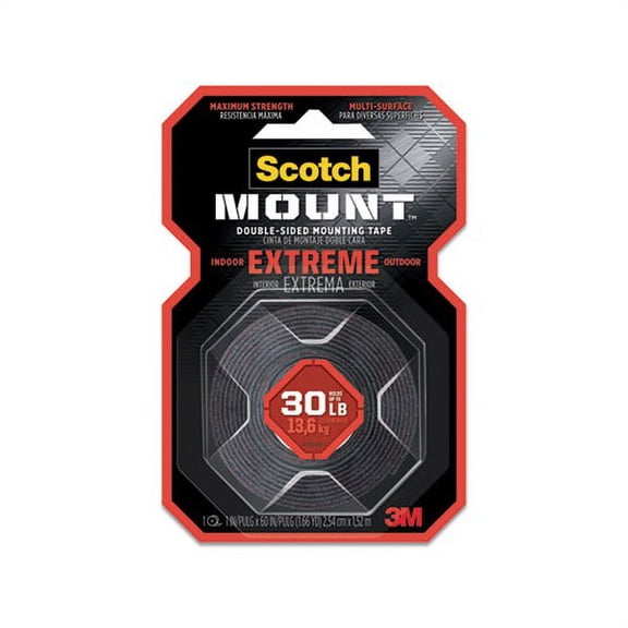 Extreme Mounting Tape 1" x 60", Black