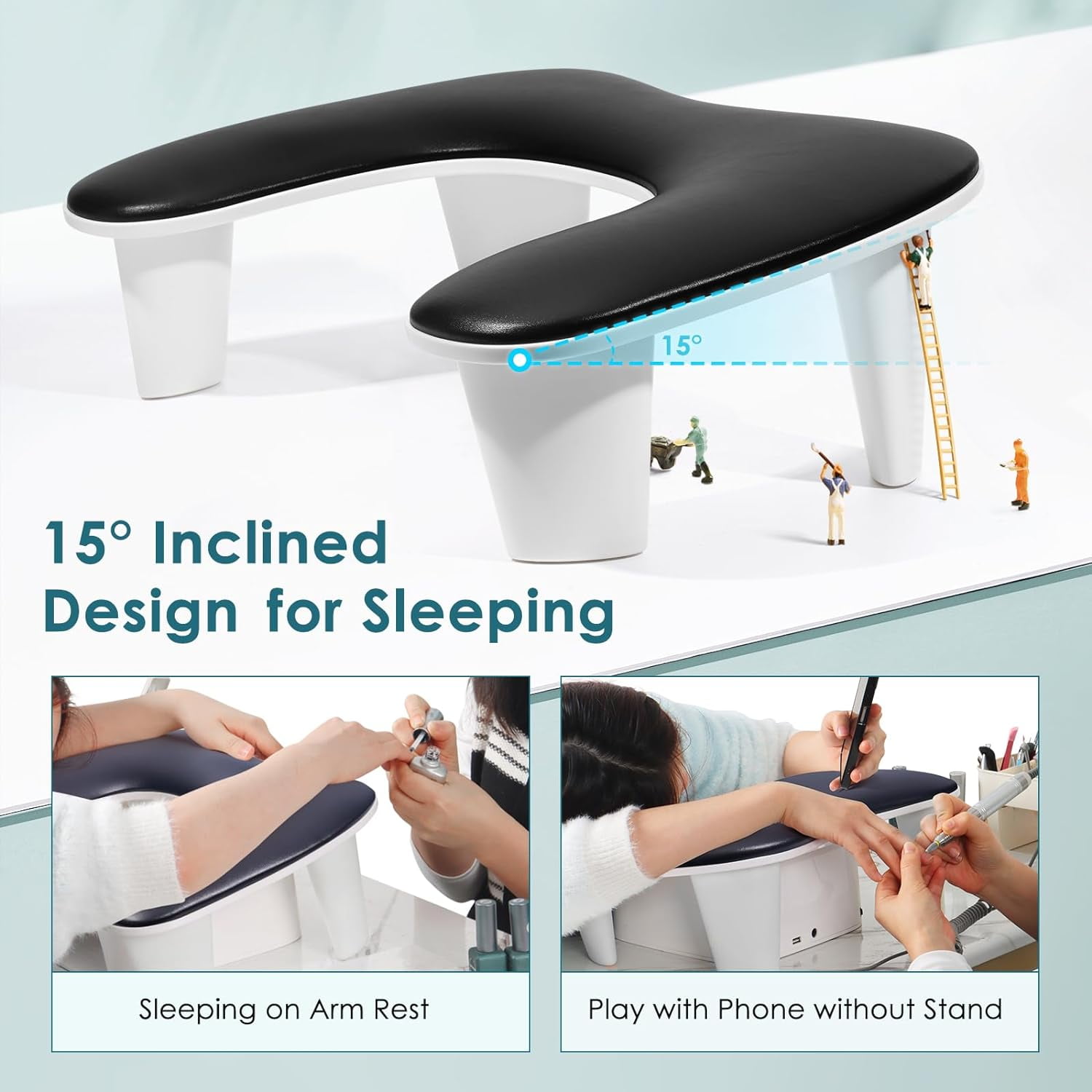 Extreme+ Nail Art Arm Rest Cushion Black - Walmart.com