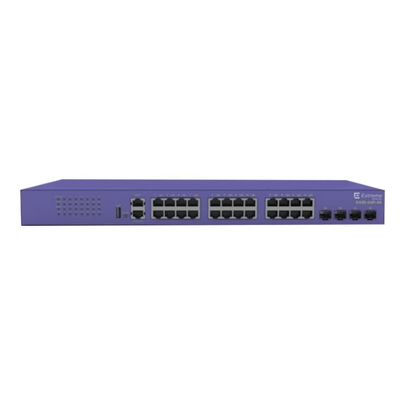 Extreme Networks ExtremeSwitching X435-24P-4S Ethernet Switch - 24 Ports - Manageable - 2 Layer (X43524P4S)