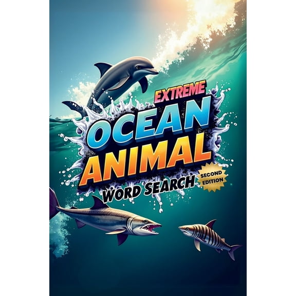 Extreme Ocean Animal Word Search (Second Edition): Explore the Depths with These 50 Fun & Brain-Boosting Puzzles plus 10, (Paperback)