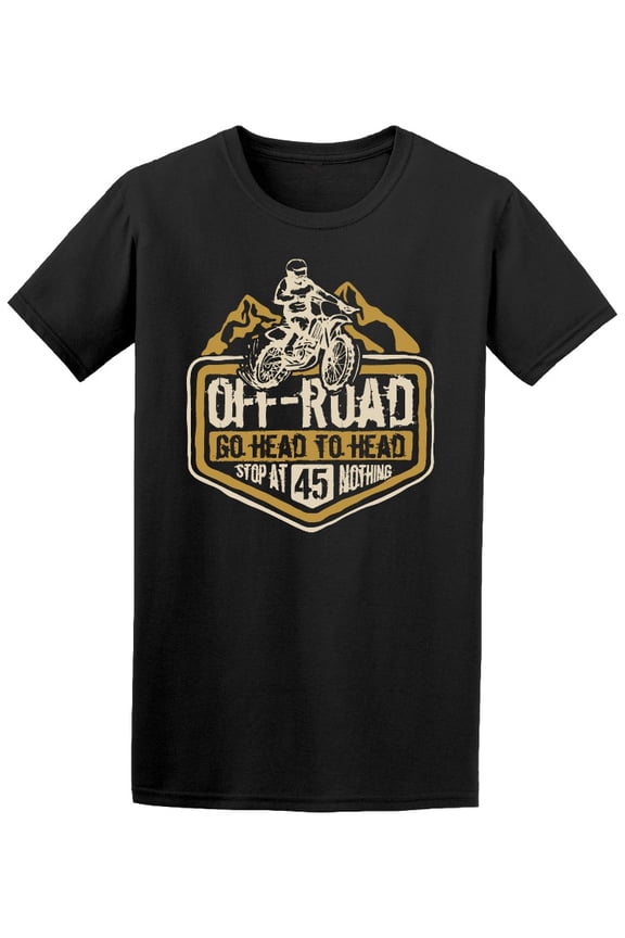 Extreme Off-Road Motorcycle T-Shirt Men -Image by Shutterstock, Male Large