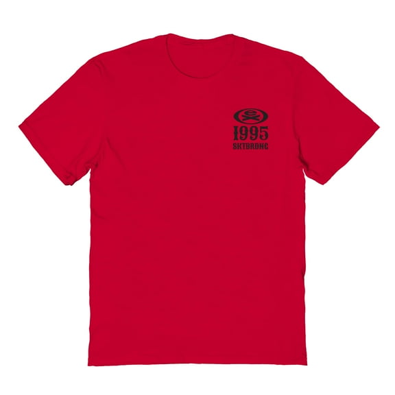 Extreme On The Brain 1995 Sktbrdng Graphic Red Men's Cotton T-Shirt