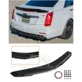 thumbnail image 1 of Extreme Online Store for 2014-2019 Cadillac CTS Sedan Models | Carbon Package Style Rear Trunk Lid Wing Wickerbill Spoiler (ABS Plastic - Painted Glossy Black), 1 of 12