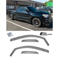 thumbnail image 1 of Extreme Online Store Fits All 2005-2015 Toyota Tacoma Access Cab Models | EOS Visors in-Channel Style Smoke Tinted Side Vents Window Deflectors Rain Guards, 1 of 12