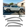 thumbnail image 1 of Extreme Online Store Fits All 2016-Present Toyota Tacoma Double Cab Models | EOS Visors in-Channel Style Smoke Tinted Side Vents Window Deflectors Rain Guards, 1 of 11