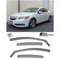 thumbnail image 1 of Extreme Online Store Fits All 2013-2021 Acura ILX | EOS Visors JDM in-Channel Style Smoke Tinted Side Vents Window Deflectors Rain Guards, 1 of 13