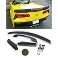 thumbnail image 1 of Extreme Online Store Replacement for 2014-2019 Chevrolet Corvette C7 All Models | Z06 Z07 Stage 3 Style Rear Trunk Lid Wing with Smoke Tinted WickerBill Spoiler (Carbon Fiber), 1 of 12