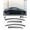 thumbnail image 1 of Extreme Online Store Replacement For 2014-2019 Toyota Corolla Sedan Models | EOS Visors JDM MUGEN Style SMOKE TINTED Side Vents Rain Guard Window Deflectors, 1 of 12