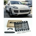 thumbnail image 1 of Extreme Online Store Replacement for 2015-2018 Porsche Cayenne 958.2 | EOS Plate Version 1 Mid Sized Front Bumper Tow Hook License Relocator Mount Bracket, 1 of 12