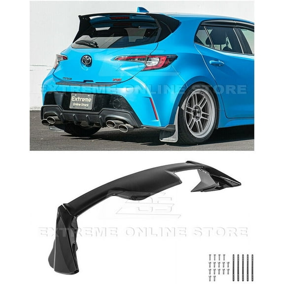 Extreme Online Store Replacement For 2019-Present Toyota GR Corolla Hatchback | CE Style Rear Trunk Lid Wing Spoiler (ABS Plastic - Painted Gloss Black)