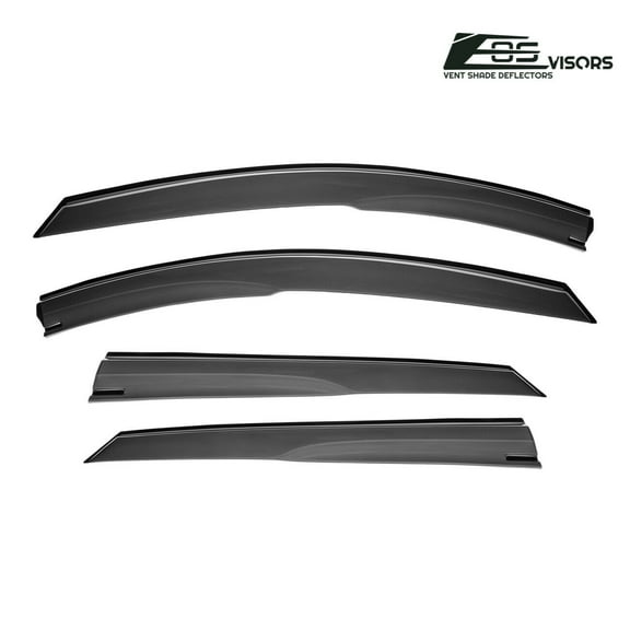 Extreme Online Store Replacement For 2016-2021 Mazda CX-3 | EOS Visors JDM MUGEN Style SMOKE TINTED Side Vents Rain Guard Window Deflectors