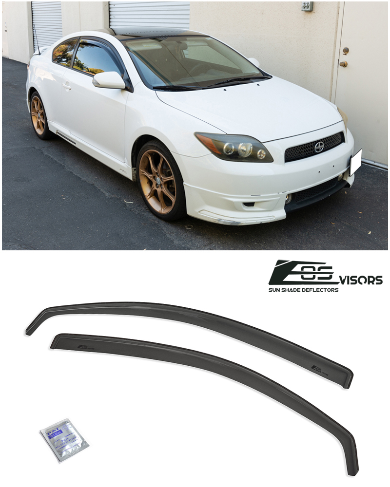 MAG JDM Mugen Style Window Visors For 2003-2007 Scion XB – Gloss Black, 4-Piece Set