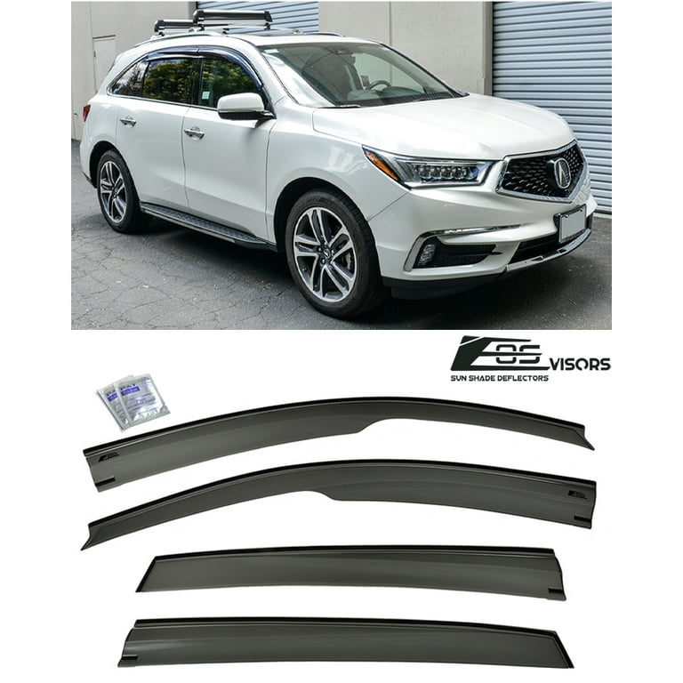 Extreme Online Store for 2014 2020 Acura MDX EOS Visors JDM Mugen Style Smoke Tinted Side Vents Window Deflectors Rain Guard