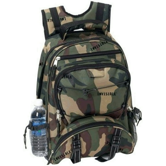 Extreme Pak Camaflauge Back Pack for Hiking Hunting School Invisible Pattern with Two Water Bottle Nets