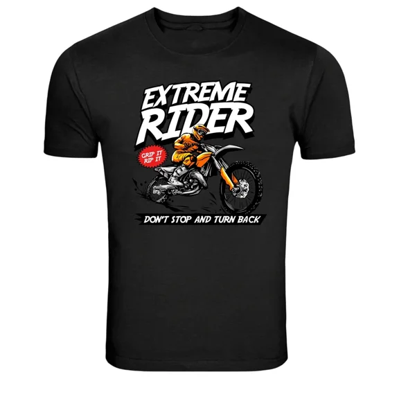 Extreme Rider Motocross Dirt Bike T-Shirt, for men & women, Size S-5XL