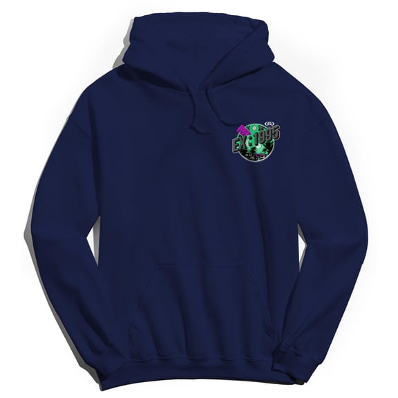 Extreme Rise & Ride Graphic Navy Men's Cotton Pullover Hoodie