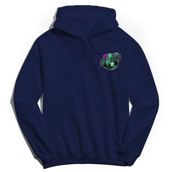 Extreme Rise & Ride Graphic Navy Men's Cotton Pullover Hoodie