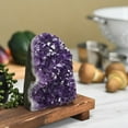 thumbnail image 1 of Amethyst Crystal Cluster - 0.5 to 0.75 lbs. Geode with Polished Edges. Reiki healing energy, 1 of 10