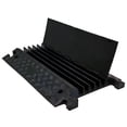 thumbnail image 1 of Extreme Rubber 5 Channel Cable Protector Ramps - Black/Black - 3 Pieces, 1 of 1