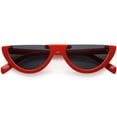thumbnail image 1 of Extreme Semi Rimless Cat Eye Sunglasses Neutral Colored Lens 55mm (Red / Smoke), 1 of 4