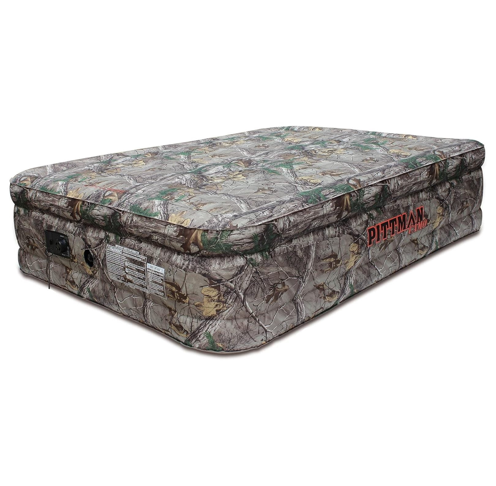 Extreme Series Indoor and Outdoor Waterproof Air Mattress with Built-in Electrical Air Pump, Queen 20-inches Tall, Realtree Camo